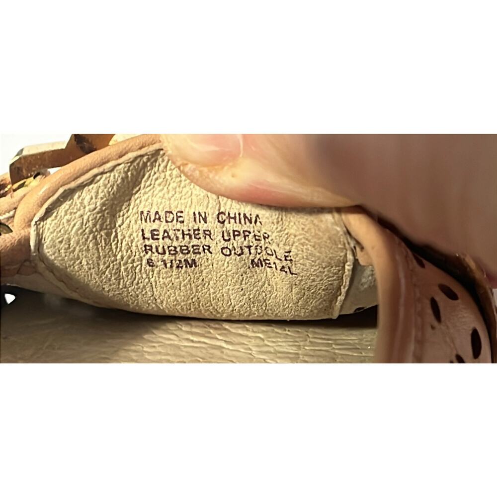 Michael Kors Luggage Leather Fulton Moc Flats/ Various Size 6,5 - Picture 4 of 4